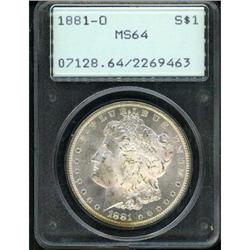 1881-O Morgan $1 PCGS MS64