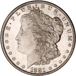 1881-S Morgan $1 NGC MS67PL