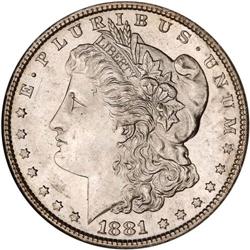 1881-S Morgan $1 NGC MS63
