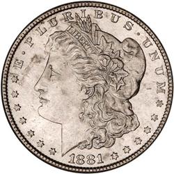 1881-S Morgan $1 NGC MS62