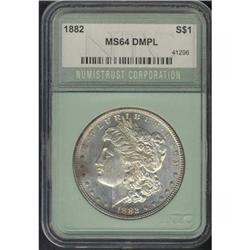 1882 Morgan $1 Numistrust MS64 DMPL