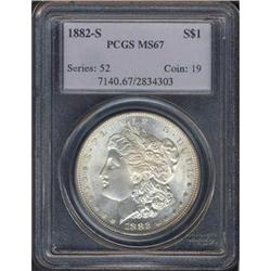 1882-S Morgan $1 PCGS MS67