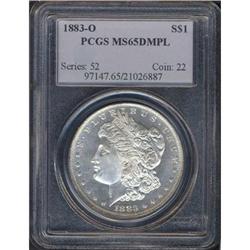 1883-O Morgan $1 PCGS MS65 DMPL