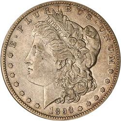 1893-S Morgan $1 ANACS EF40