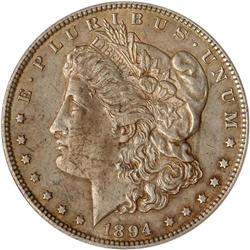 1894 Morgan $1 ANACS Dtls AU58 Cleaned