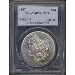 1897 Morgan $1 PCGS MS64DMPL