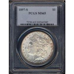 1897-S Morgan $1 PCGS MS65