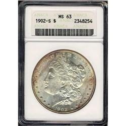 1902-S Morgan $1 ANACS MS63