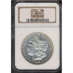 1903 Morgan $1 NGC MS65