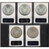 Image 2 : Lot of Five Morgan Dollars