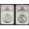 Image 1 : Lot of Two Silver Dollars both NGC MS65