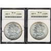 Image 3 : Lot of Two Morgan Dollars: 1886 and 1887 ANACS MS65