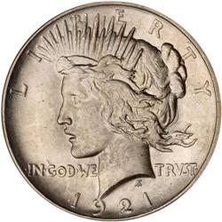 1921 Peace $1 NGC MS66