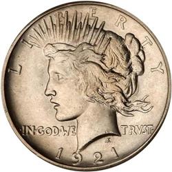 1921 Peace $1 NGC MS65