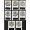 Image 2 : Lot of Eight Peace Dollars