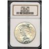 Image 1 : 1922 Peace $1 NGC MS66