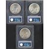 Image 2 : Lot of Three Peace Dollars