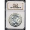 Image 1 : 1926-D Peace $1 NGC MS65
