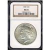Image 3 : 1928 Peace $1 NGC MS65