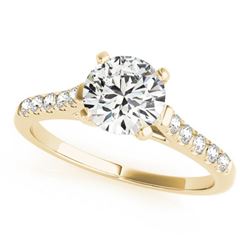 0.97 ctw Certified VS/SI Diamond Ring 18k Yellow Gold
