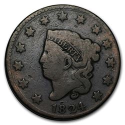 1824 Large Cent Good