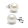 Image 1 : White Freshwater Pearl Earrings, 8.5-9.0mm
