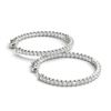 Image 1 : 1.25 ctw Diamond VS/SI 25 MM Hoop Earrings 14k White Gold