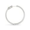 Image 3 : 1.25 ctw Diamond VS/SI 25 MM Hoop Earrings 14k White Gold