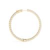 Image 3 : 6.75 ctw Diamond VS/SI 55 MM Hoop Earrings 14k Yellow Gold