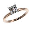 Image 2 : 1 ctw VS/SI Quality Princess Diamond Engagment Ring 10k Rose Gold