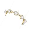 Image 2 : 5.61 ctw Diamond & Pearl Bracelet 18K Yellow Gold