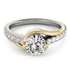 Image 2 : 1.25 ctw Certified VS/SI Diamond Solitaire Ring 18k 2Tone Gold