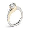 Image 3 : 1.25 ctw Certified VS/SI Diamond Solitaire Ring 18k 2Tone Gold