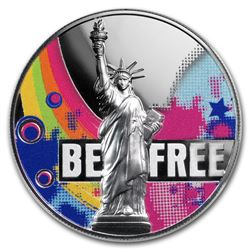 2018 Republic of Cameroon 2 oz Silver Be Free High Relief