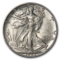 1943-D Walking Liberty Half Dollar AU