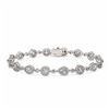 Image 1 : 8 ctw Pear Diamond Designer Bracelet 18K White Gold