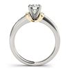 Image 3 : 0.76 ctw Certified VS/SI Diamond Solitaire 2pc Set 14k 2Tone Gold
