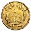 Image 2 : 1856 $1 Indian Head Gold Type 3 Slanted 5 AU