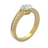 Image 1 : 1.26 ctw Oval Diamond Ring 18K Yellow Gold