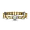Image 2 : 24.76 ctw Opal & Diamond Bracelet 14K Yellow Gold