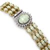Image 3 : 24.76 ctw Opal & Diamond Bracelet 14K Yellow Gold