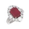 Image 3 : 8.54 ctw Ruby & Diamond Ring 18K White Gold