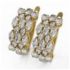 Image 1 : 6.28 ctw Marquise Diamond Designer Earrings 18K Yellow Gold