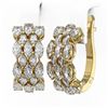 Image 3 : 6.28 ctw Marquise Diamond Designer Earrings 18K Yellow Gold