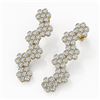 Image 1 : 6 ctw Diamond Designer Earrings 18K Yellow Gold
