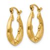 Image 2 : 14k Dolphin Hoop Earrings
