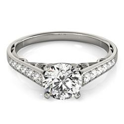 1.35 ctw Certified VS/SI Diamond Solitaire Ring 14k White Gold