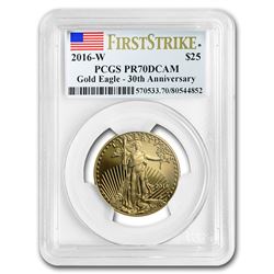 2016-W 1/2 oz Proof Gold American Eagle PR-70 PCGS (FirstStrike®)