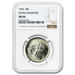 1925 Stone Mountain Memorial Half Dollar MS-66 NGC