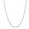 Image 1 : 14k White Gold 1.0 mm Franco Chain Necklace - 18 in.